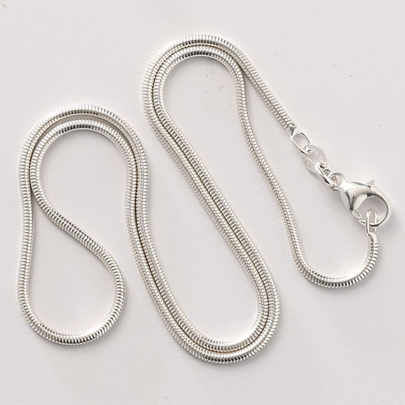 Necklace / Chain ~ 24" ~ Italian ~ .925 Sterling Silver ~ Snake Chain - Picture 1 of 4